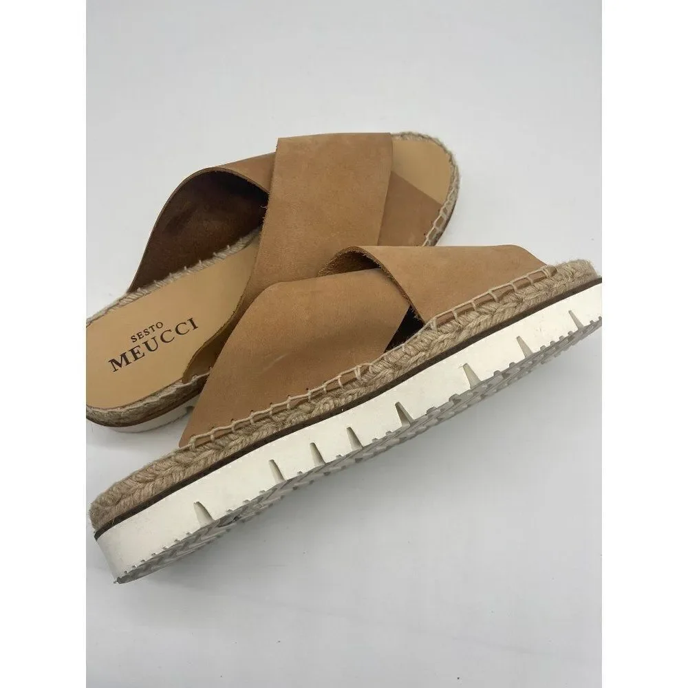 Sesto Meucci Leather Platform Sandal Size 41 (10)